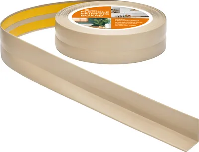Produktbild von QUEST Weichsockelleiste Selbstklebend 25x25mm, 25m, Knickleiste, Abschlussleiste für Küche, Badezimmer, Dekorativ, UV-beständig, beige