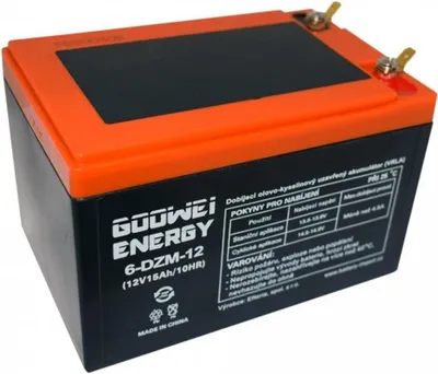 Obrázok produktu pre GOOWEI ENERGY 6-DZM-12, batéria 12V, 15Ah, ELEKTRICKÉ VOZIDLO