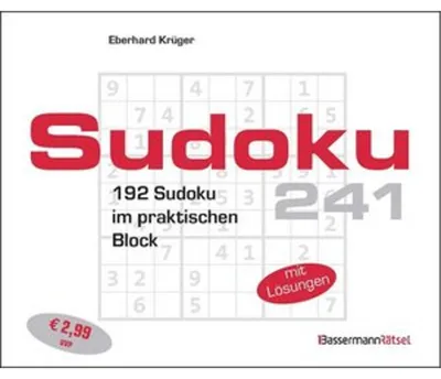 Produktbild von Sudokublock 241 (5 Exemplare à 2,99 EUR)