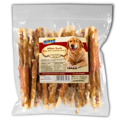 Produktbild von HILTON Chicken wrap white rawhide stick - Hundeleckerli - 500 g