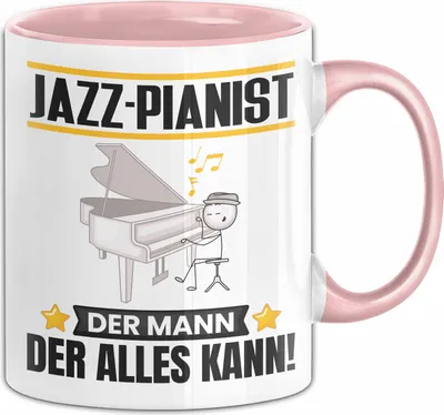Produktbild von Jazz-Pianist Tasse Geschenk für Jazz-Pianist Der Mann Der Alles Kann Geschenkidee zum Geburtstag (Rosa)