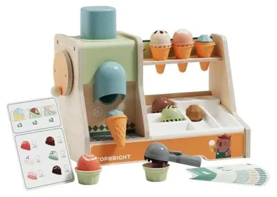 Obrázok produktu pre Topbright EISCREME BOUTIQUE, ab 36 Monaten, Holzspielzeug, Motorikspielzeug