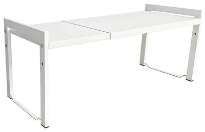 Ausziehbares Regal 66 cm, weiß, L, 1 Stück, Küchenorganizer