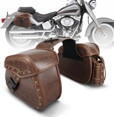 Produktbild von Famanu Motorradtasche Hochwertiges Kunstleder - Schwarz