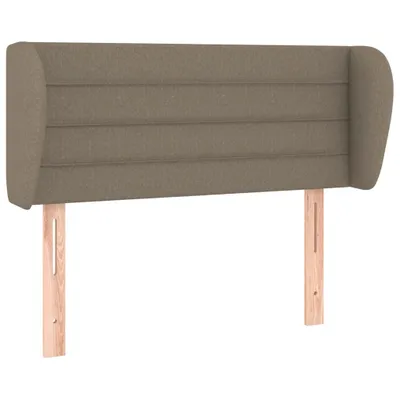 Produktbild von vidaXL Kopfteil mit Ohren Taupe 103x23x78/88 cm Stoff