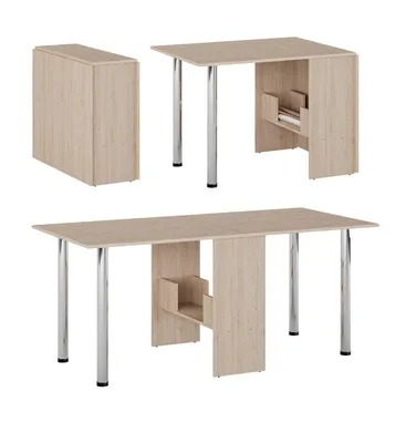 Produktbild von Klappbarer Tisch- Esstisch 170 x 80 x75 cm - Klapptisch - Funktionstisch - Bürotisch - platzsparend-Holzoptik-Sonoma Eiche