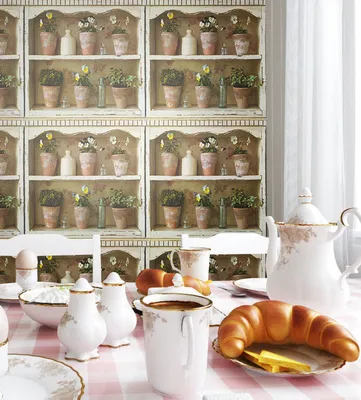 Produktbild von NEWROOM Tapete Vazo Braun Vliestapete - Floral Blumen Holz  Germany