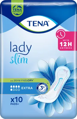 Produktbild von TENA Lady Slim Extra 10 Stück.