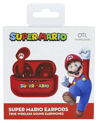 Image de OTL Technologies Écouteurs Bluetooth True Wireless Super Mario Rouge (SM1155)