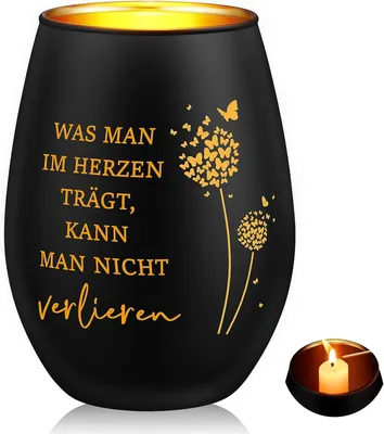 Produktbild von Grablaterne – Grablaterne mit Gravur – Kerzen für Trauerfeiern – Geschenk für Trauergäste – Trauerdekoration