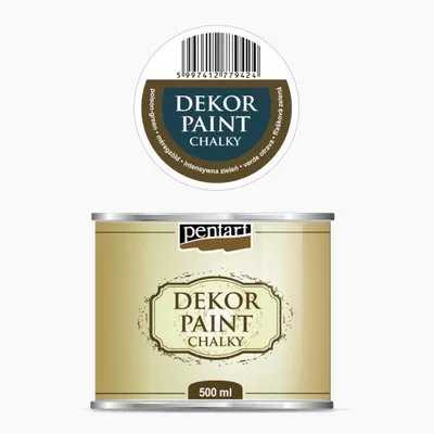 Produktbild von PENTART Dekorfarbe Chalky, 500 ml, Giftgrün
