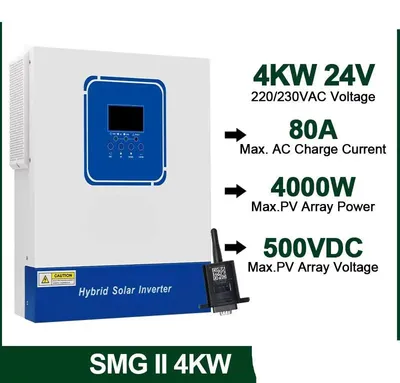 Produktbild von Hybrid-Wechselrichter für Solarenergie mit MPPT-Laderegler und WLAN-Überwachung, 4 kW Leistung und Solar-Ladegerät