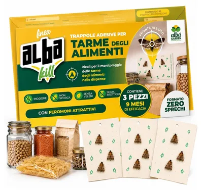 Produktbild von Lebensmittelmotten Falle Pheromonfalle - Zelfklebend - 3 Stück - Ohne Insektizide