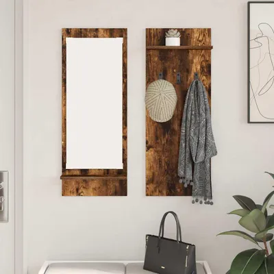 Produktbild von Maison Exclusive - Wandmontierter nachttisch Wandhalterung Räuchereiche