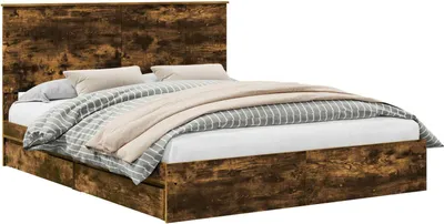 Obrázek produktu pro Postel s úložným prostorem, barva: dubový Imitace, rozměry: 160 x 200 cm, materiál: dřevovláknitá deska