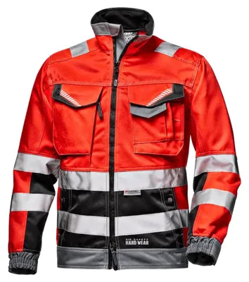 Produktbild von Sir Safety RUSH Warnschutzjacke mit Reflexstreifen wasserabweisend EN ISO 20471 Klasse 3, 3XL+, HI-VIS RED
