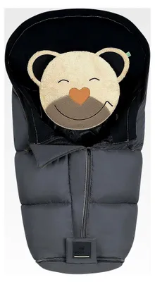 Produktbild von Odenwälder Fußsack Mucki® L‑cs 2.0 – Winter‑Fußsack für Kinderwagen & Buggy, 6‑36 Monate, mit verstellbarem Design, ® & BIONIC‑FINISH® ECO anthrazit