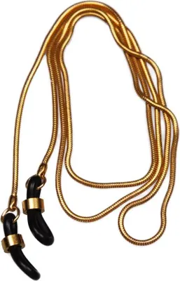 Image de Cordon pour lunettes en métal, doré, n° 1