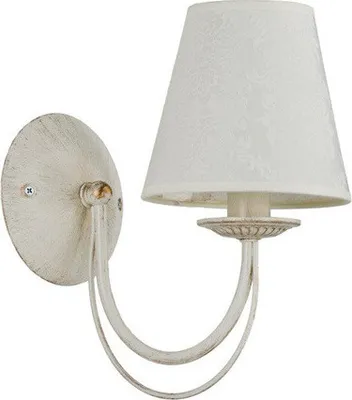 Image de Applique murale IRMA blanche 1xE14x10W en métal, dimensions : 28x16x26 cm, IP20, Alfa