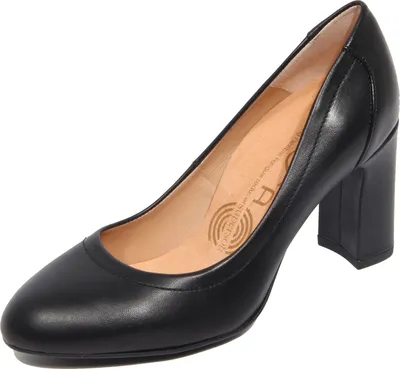 Image de G3732 decollete donna UNISA noir chaussures en cuir femmes