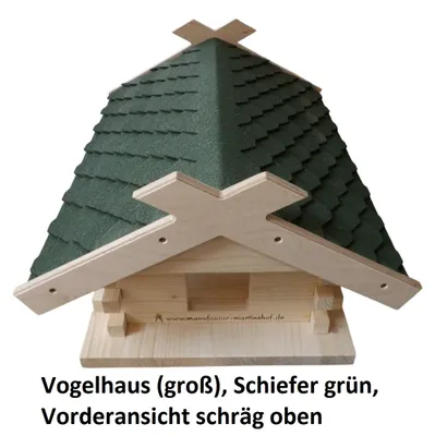 Produktbild von Vogelhaus (groß), Schiefer grün