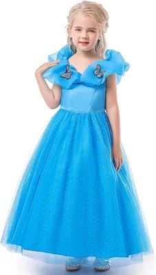 Immagine prodotto di Costume da principessa, taglia 5-6 anni, in poliestere, ideale per feste e carnevali