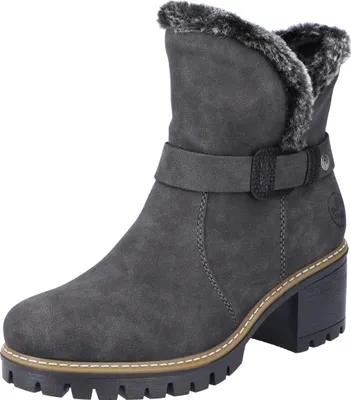 Produktbild von Rieker Stiefelette - Grau Leder/Synthetik Größe: 41 Normal