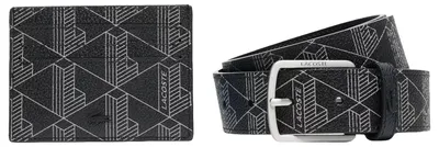 Produktbild von Lacoste The Blend Geschenkset - Kreditkartenetui und Gürtel (palm green, 100 cm)