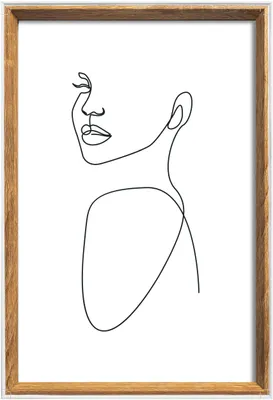 Zdjęcie produktu dla Walther – ramka drewniana „Silhouette” w kolorze naturalnym, 20 x 30 cm
