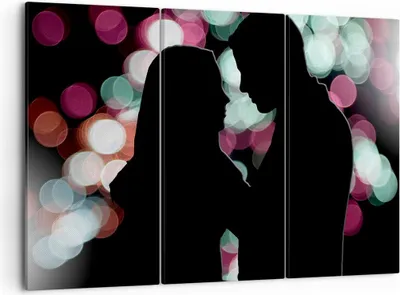 Produktbild von Bild auf Leinwand - Leinwandbild - Paar Liebe Beziehung - 105x70cm - Wand Bild - Wanddeko - Leinwanddruck - Bilder - Kunstdruck - Wanddekoration - Leinwand bilder - Wandkunst - CE105x70-2551