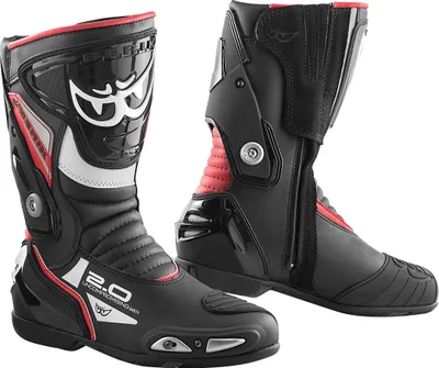 Zdjęcie produktu dla Buty motocyklowe Berik Shaft 2.0, czarny/czerwony, 44