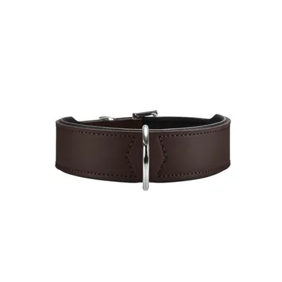 Produktbild von Hunter Collar Basic, Hund, Standardkragen, Schwarz, Braun, Kunstleder, Leder, Einfarbig, S-M