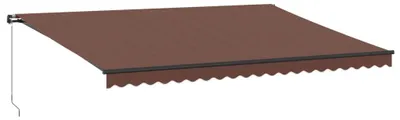 Obrázek produktu pro vidaXL Markýza manuální hnědá 500x350 cm