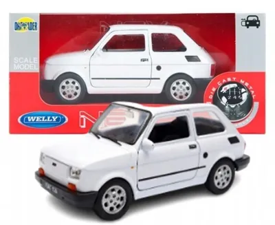 Produktbild von Welly Fiat 126p Maluch Metallmodell Auto Weiß