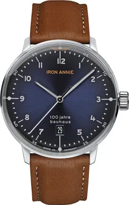 Produktbild von IRON ANNIE 5046-3 Uhr Herren Edelstahl Leder braun