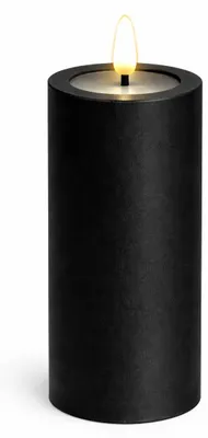 Immagine prodotto di LED Kerze Outdoor Schwarz 7,5 x 15 cm