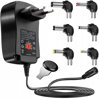 Produktbild von Izoxis 24262 Universal-Netzteil 30 W, USB: 5,0 V, 2,1 A, 6 Stecker