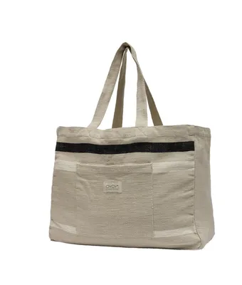Imagen del producto de Cestas de compra OYOY LIVING, dimensiones: 50 cm de largo x 18 cm de ancho x 38 cm de alto, color beige