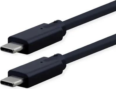 Obrázok produktu pre ROLINE 11.02.9077-10, 1,5 m, USB C, USB C, USB 3.2 Gen 2x2, 20 Gbit/s, Čierna