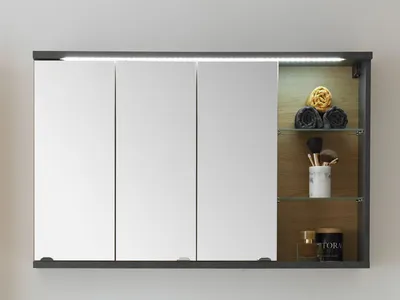 Produktbild von Spiegelschrank Badspiegel Wandschrank Spiegel Hängeschrank Badmöbel "Nebraska I"