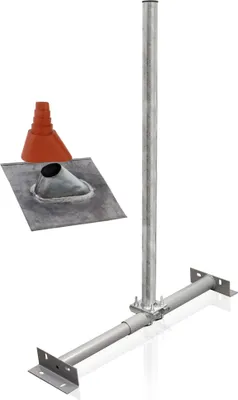 Produktbild von PremiumX Dachsparrenhalter Set Sparrenhalter SAT Blei-Ziegel Manschette rot