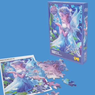 Produktbild von Puzzle mit Glitzerapplikation – 100 Teile