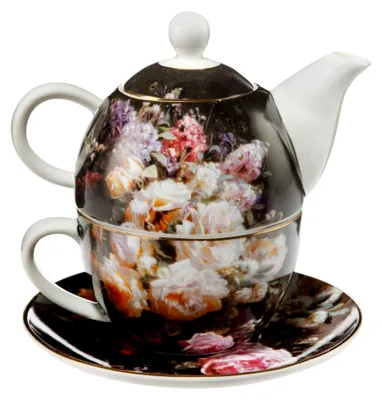 Produktbild von Stillleben mit Rosen - Tea for One Artis Orbis Jean Baptiste Robie Bunt New Bone China 67013581