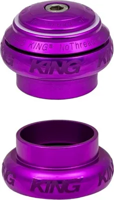 Image de Jeu de direction Chris King NoThreadSet, roulement en acier inoxydable, 1 1/8", GripLock, Sotto Voce,