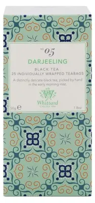 Image de Thé noir Whittard of Chelsea Darjeeling, 25 sachets