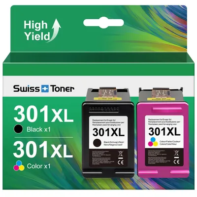 Image de Cartouches d'encre compatibles pour HP 301XL, noir/couleur