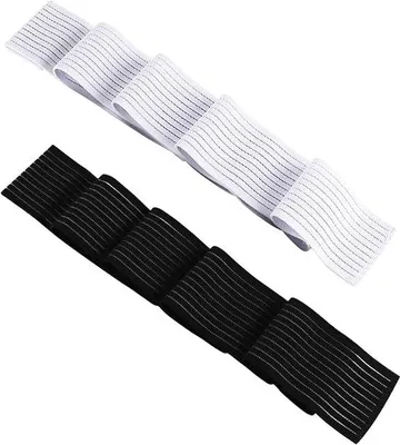Immagine prodotto di 2 fasce toraciche, fascia toracica, fasce toraciche da donna, fasce per i legamenti toracici - bendaggi compressivi, reggiseno sportivo regolabile (nero, bianco).