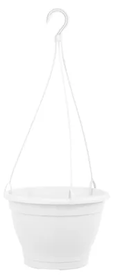 Produktbild von Blumenampel Lea - Weiß, Kunststoff, Durchmesser 25 cm