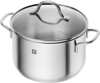 Produktbild von Kochgeschirr-Set - 5-teilig - Edelstahl - verschiedene Größen