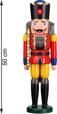 Produktbild von König rot (50cm) Nussknacker von Seiffener Volkskunst
